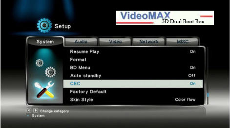 VideoMax 3D Dual Boot Box